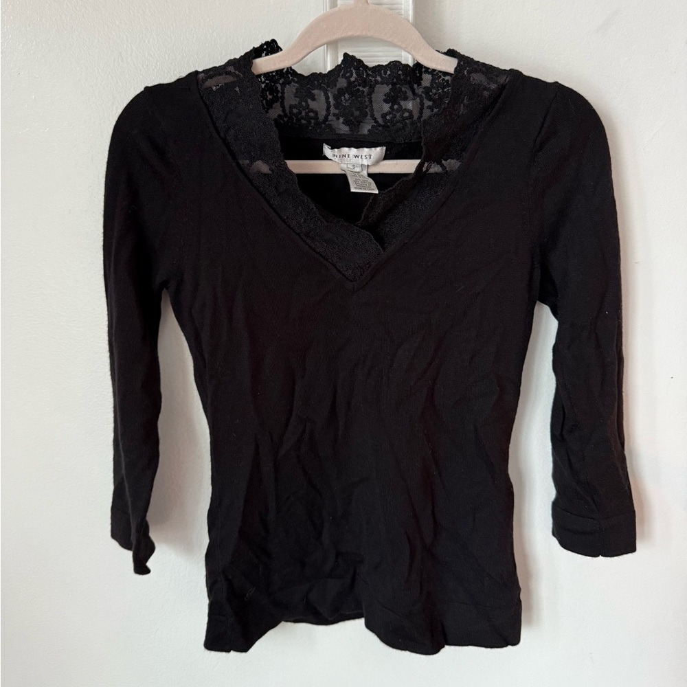 Black Nine West Lace sweater